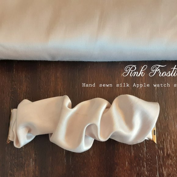 SILK Scruchies - Hand sewn! (Hair scrunchie OR Watch Band any type!) - Picture 1 of 3